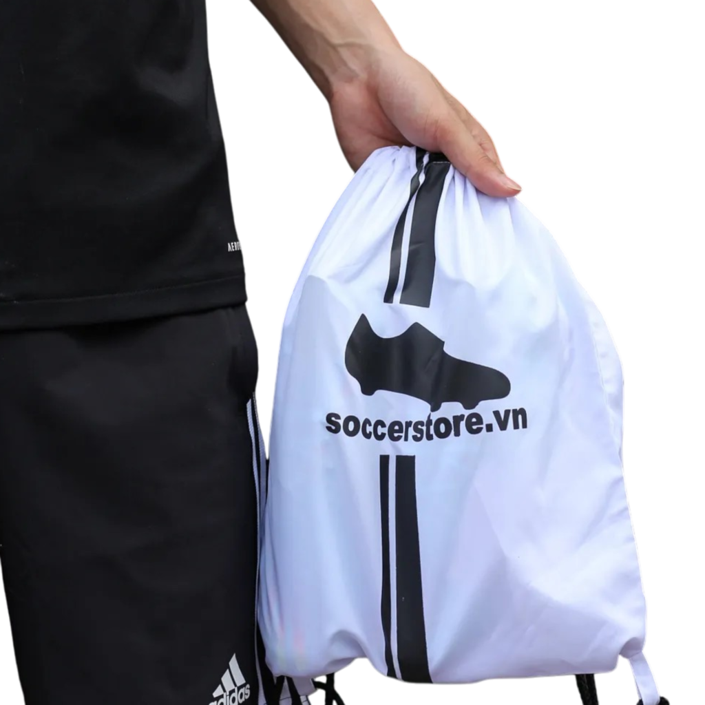 Túi gymsack soccerstorevn màu trắng