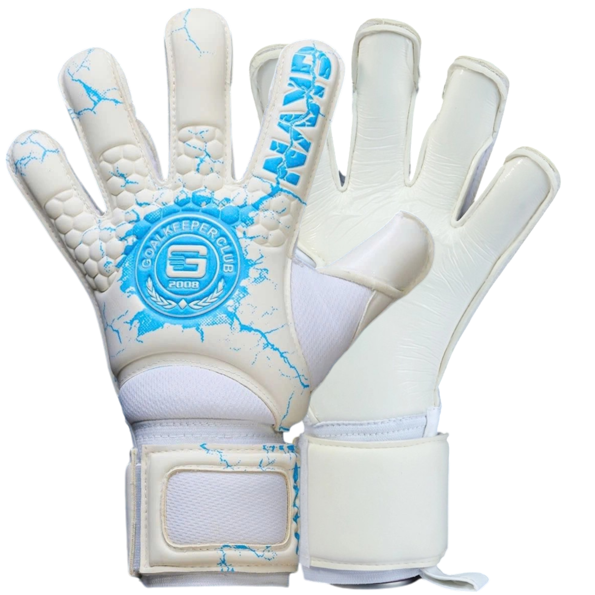 GKVNPHA-TX Găng tay thủ môn GKVN Phá Special Contact - màu trắng- xanh blue