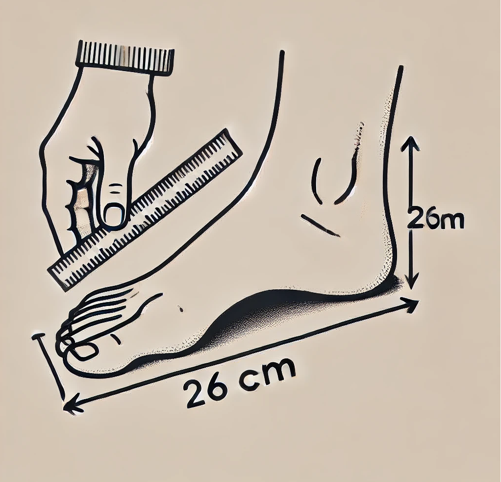 Cách đo chân chọn size giày