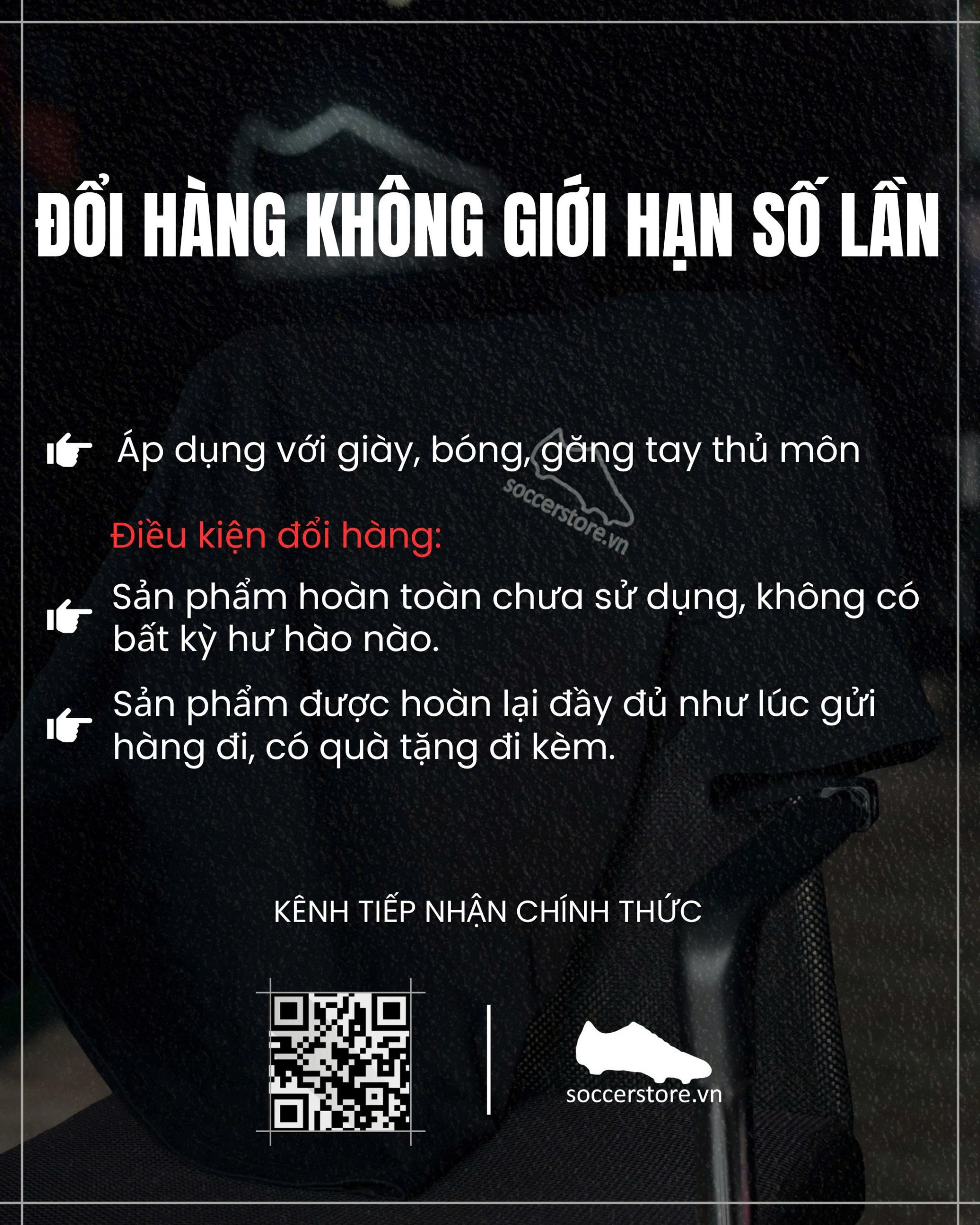 Đổi hàng tại Soccerstore