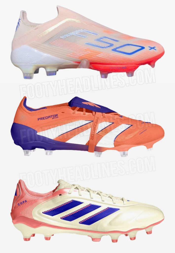 Bộ sưu tập giày bóng đá Adidas Coral Blaze mùa thu 2025