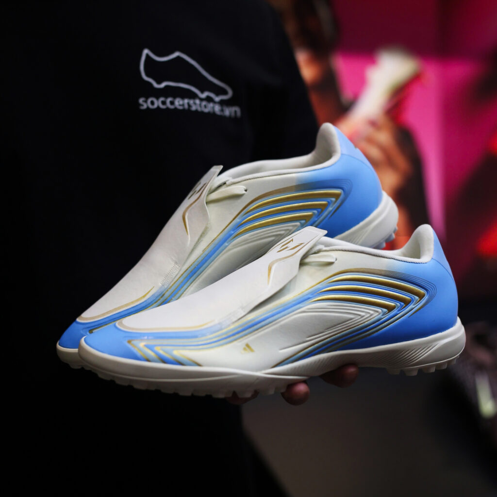 Adidas F50 Messi League TF El Último Tango World Cup 2026 IH1903 trắng ngà/ blue