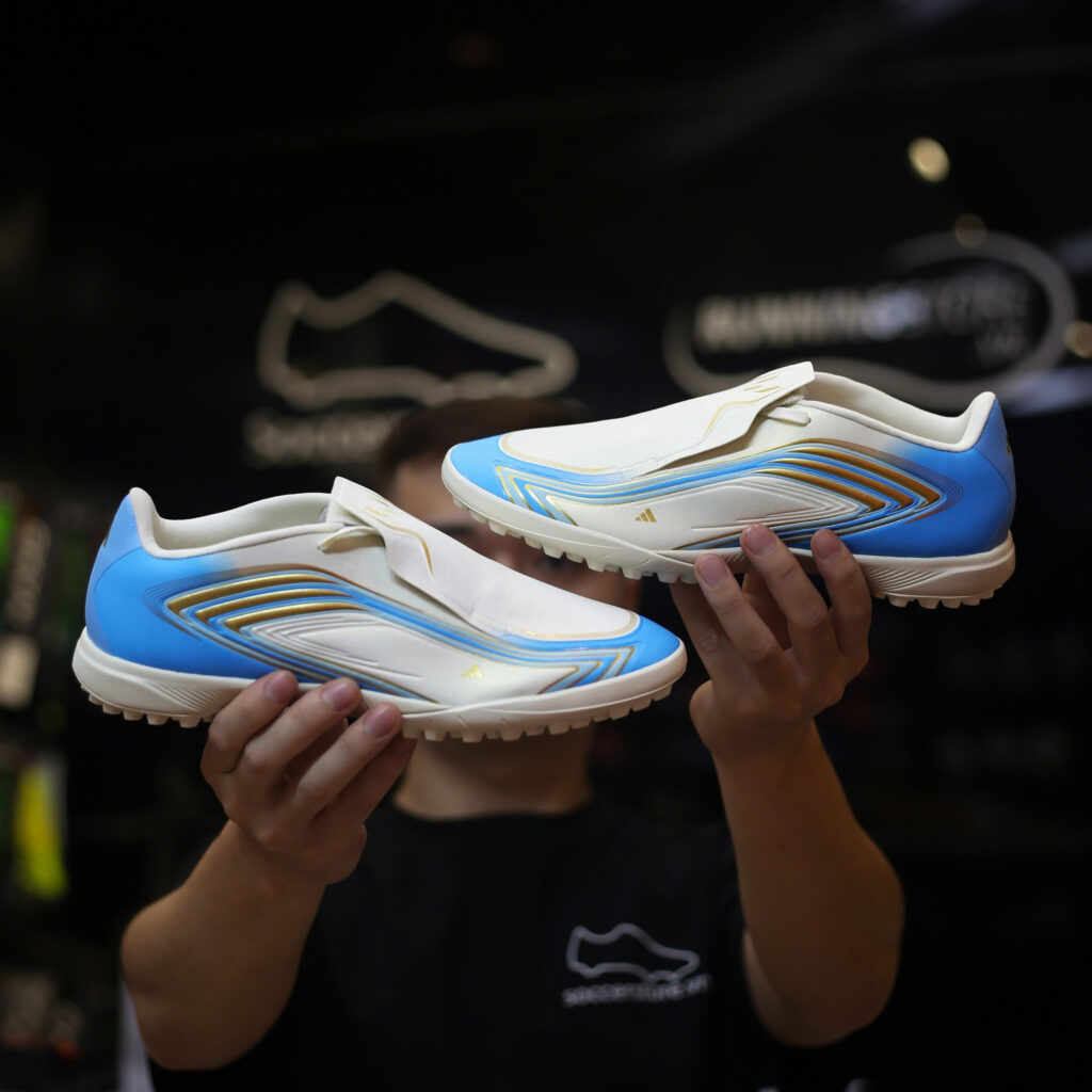 Adidas F50 Messi League TF El Último Tango World Cup 2026 IH1903 trắng ngà/ blue