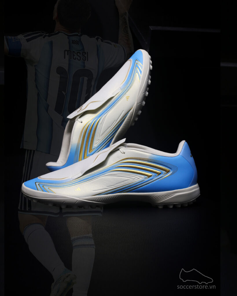 Adidas F50 Messi League TF El Último Tango World Cup 2026 IH1903 trắng ngà/ blue