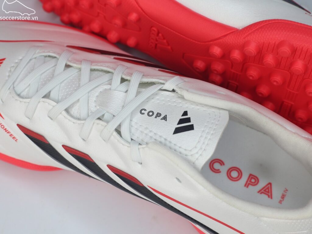 Adidas Copa Pure IV League TF Jr màu trắng/ bạc JR6260