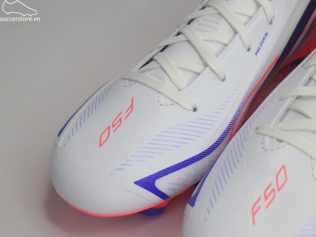 Adidas F50 Hyperfast League FG màu trắng đỏ- Chaos vs Control KJ3412