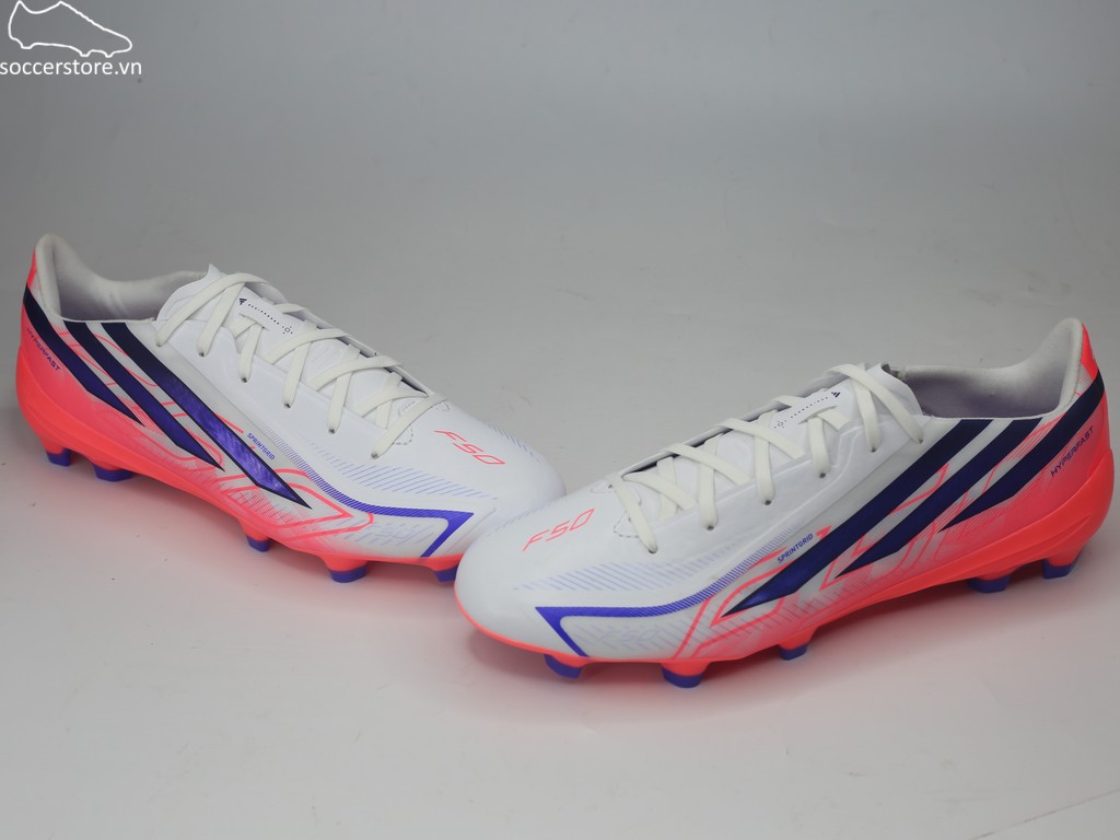Adidas F50 Hyperfast League FG màu trắng đỏ- Chaos vs Control KJ3412