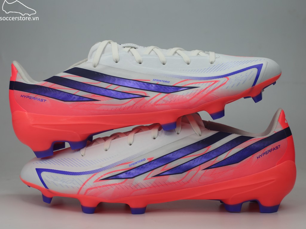 Adidas F50 Hyperfast League FG màu trắng đỏ- Chaos vs Control KJ3412