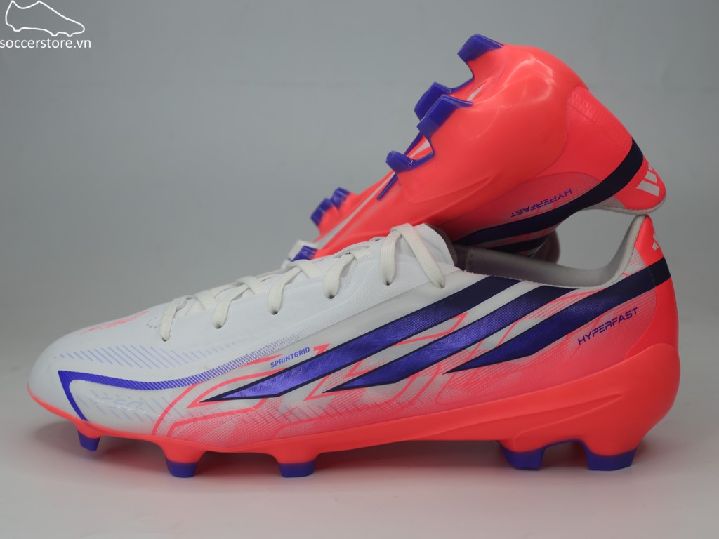 Adidas F50 Hyperfast League FG màu trắng đỏ- Chaos vs Control KJ3412