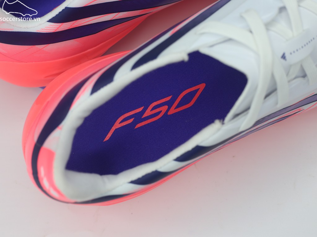 Adidas F50 Hyperfast League FG màu trắng đỏ- Chaos vs Control KJ3412