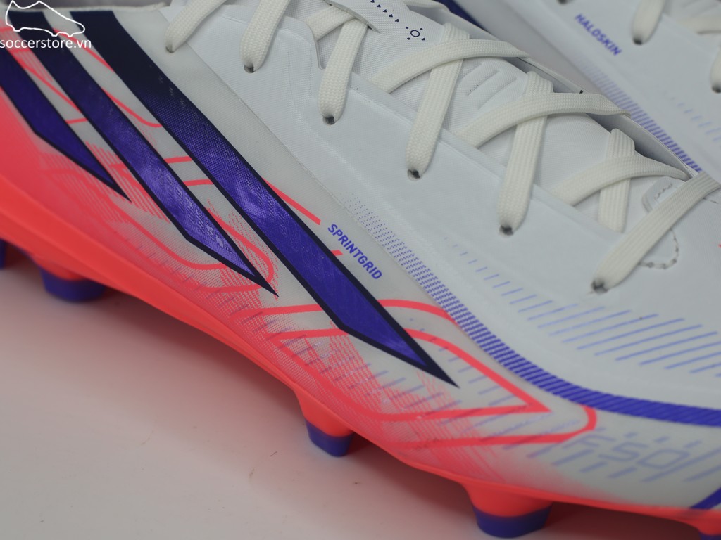 Adidas F50 Hyperfast League FG màu trắng đỏ- Chaos vs Control KJ3412