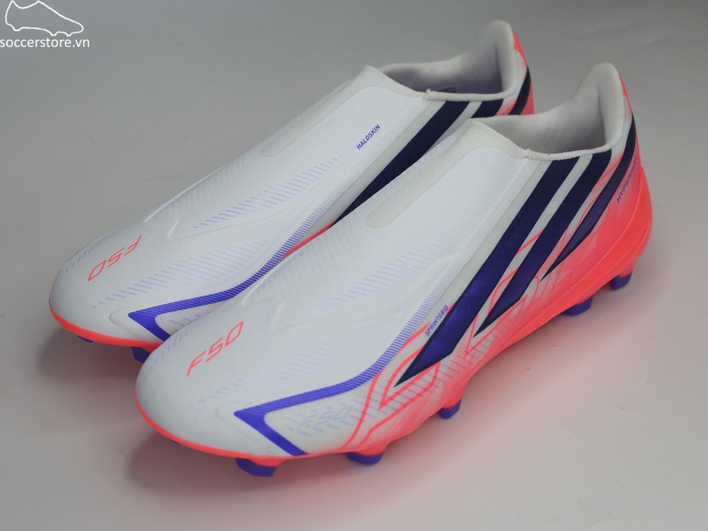 Adidas F50 Hyperfast League LL FG trắng/ đỏ- Chaos vs Control KJ3415