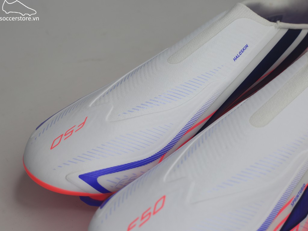 Adidas F50 Hyperfast League LL FG trắng/ đỏ- Chaos vs Control KJ3415