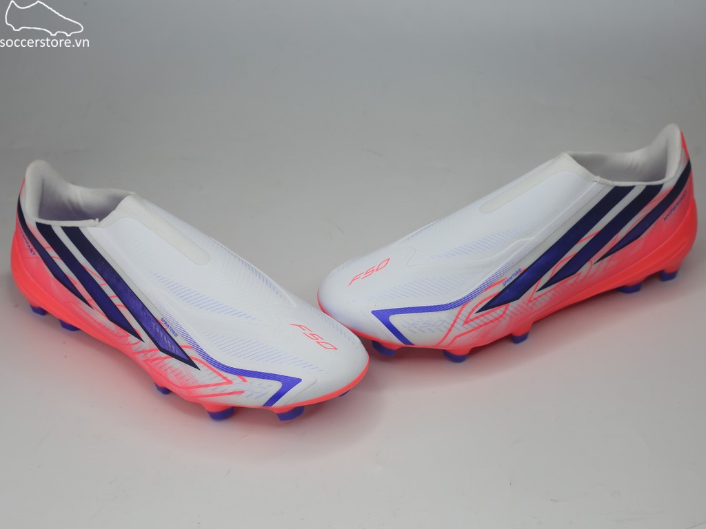 Adidas F50 Hyperfast League LL FG trắng/ đỏ- Chaos vs Control KJ3415