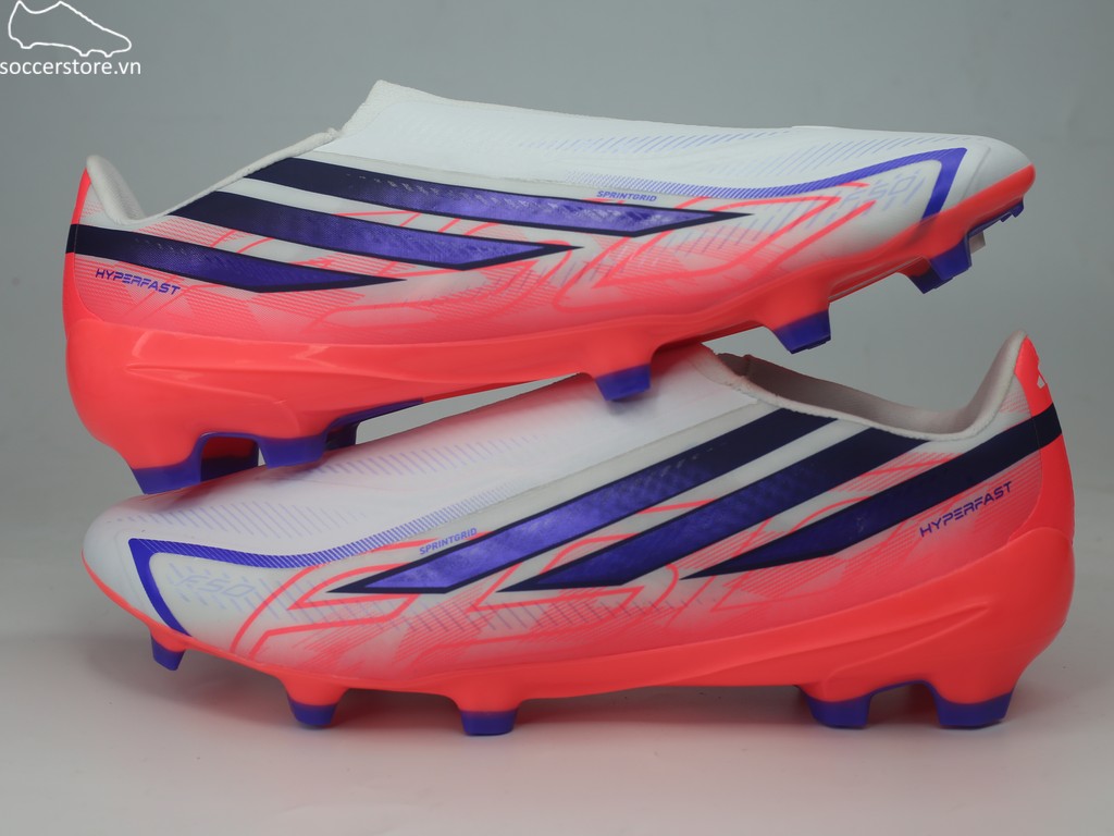 Adidas F50 Hyperfast League LL FG trắng/ đỏ- Chaos vs Control KJ3415