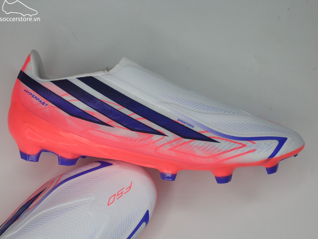 Adidas F50 Hyperfast League LL FG trắng/ đỏ- Chaos vs Control KJ3415