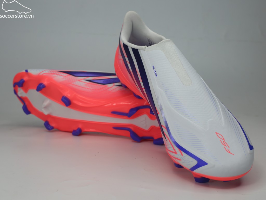 Adidas F50 Hyperfast League LL FG trắng/ đỏ- Chaos vs Control KJ3415