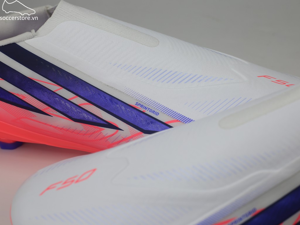Adidas F50 Hyperfast League LL FG trắng/ đỏ- Chaos vs Control KJ3415