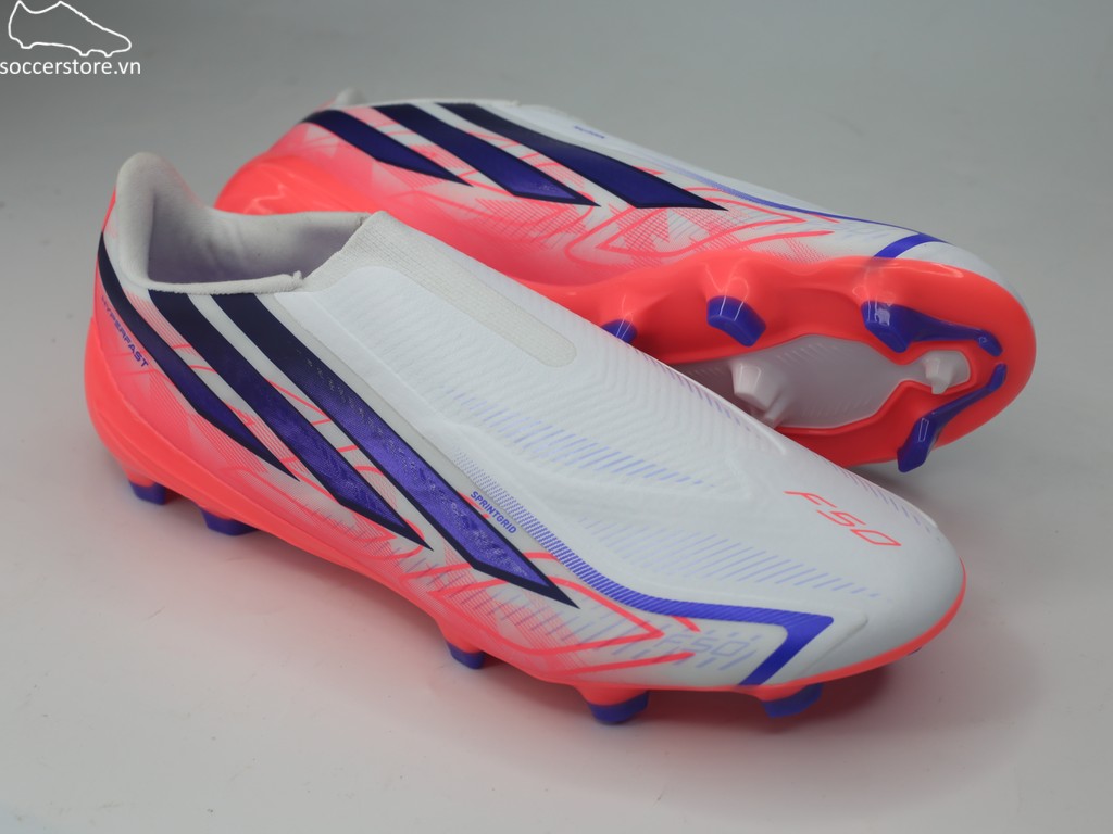 Adidas F50 Hyperfast League LL FG trắng/ đỏ- Chaos vs Control KJ3415