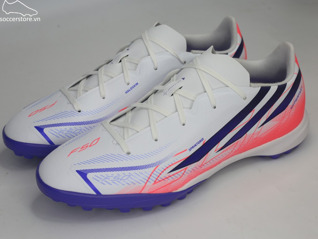 Adidas F50 Hyperfast League TF Jr đỏ/ trắng Chaos vs Control KK1321 Kids Junior