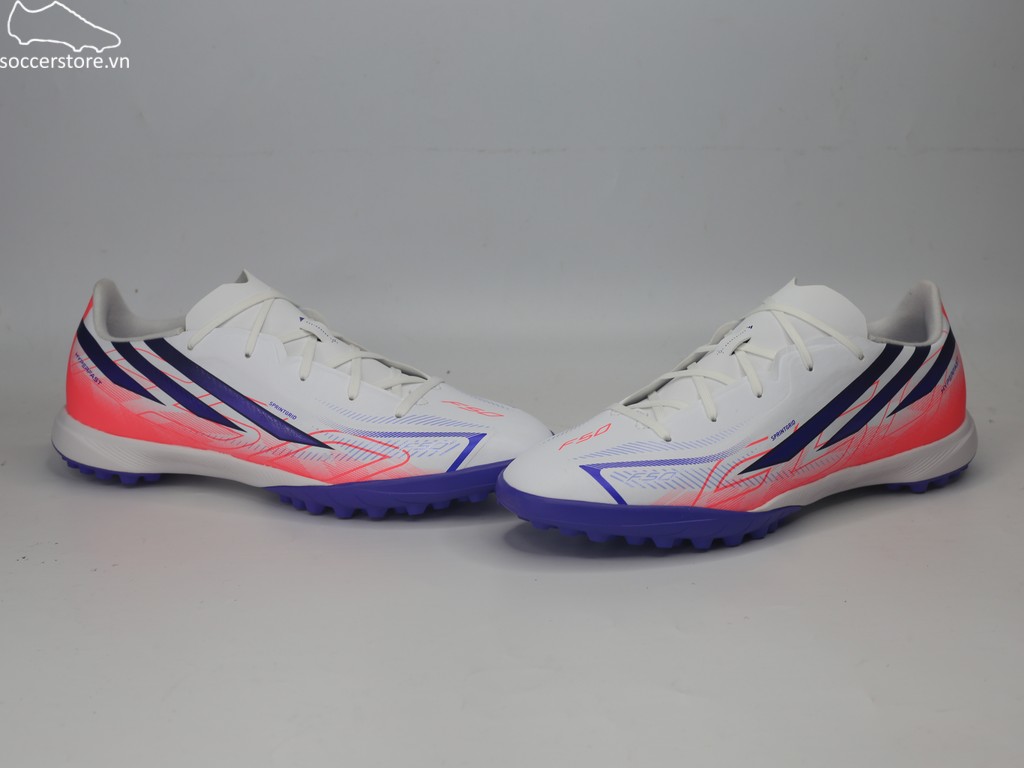 Adidas F50 Hyperfast League TF Jr đỏ/ trắng Chaos vs Control KK1321 Kids Junior