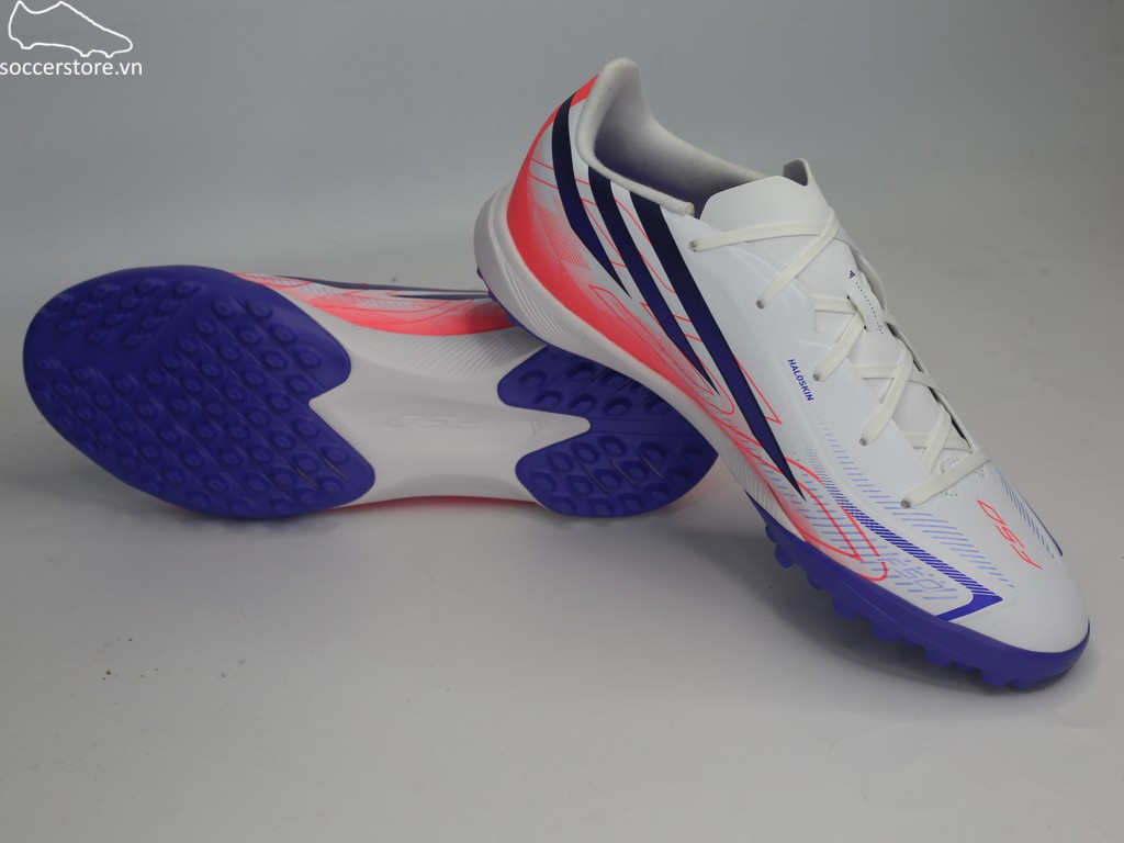 Adidas F50 Hyperfast League TF Jr đỏ/ trắng Chaos vs Control KK1321 Kids Junior