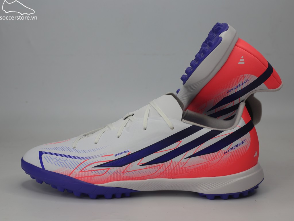 Adidas F50 Hyperfast League TF Jr đỏ/ trắng Chaos vs Control KK1321 Kids Junior
