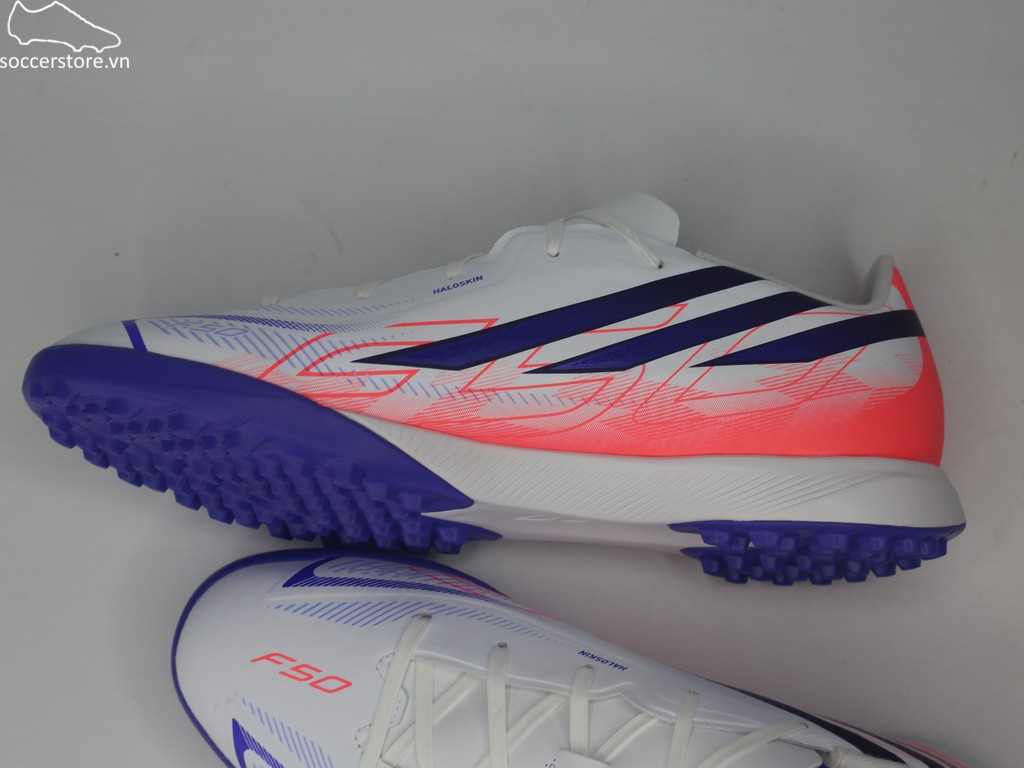 Adidas F50 Hyperfast League TF Jr đỏ/ trắng Chaos vs Control KK1321 Kids Junior
