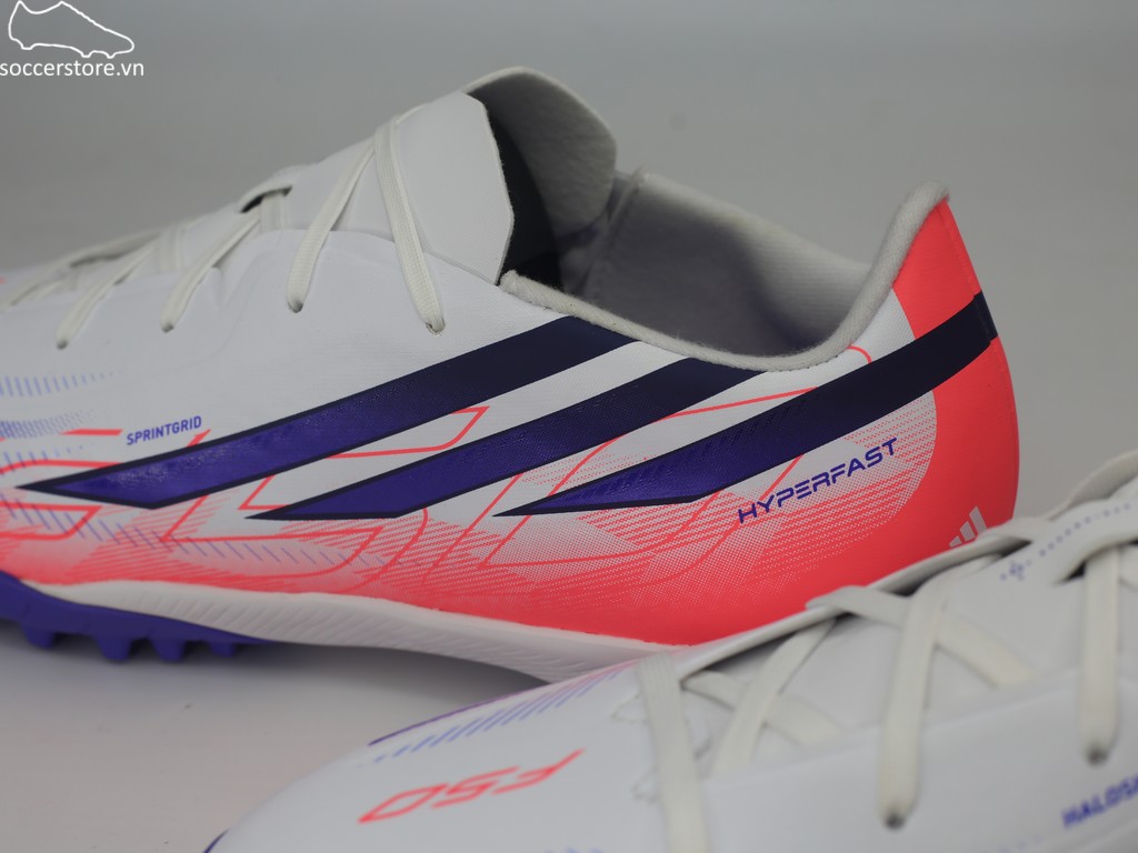 Adidas F50 Hyperfast League TF Jr đỏ/ trắng Chaos vs Control KK1321 Kids Junior