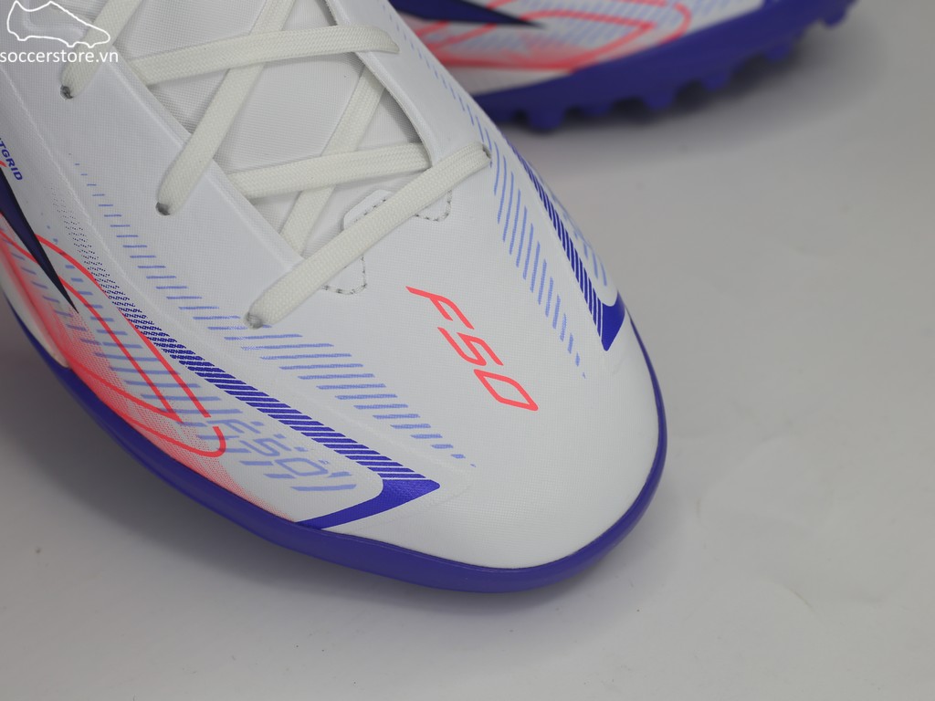 Adidas F50 Hyperfast League TF Jr đỏ/ trắng Chaos vs Control KK1321 Kids Junior