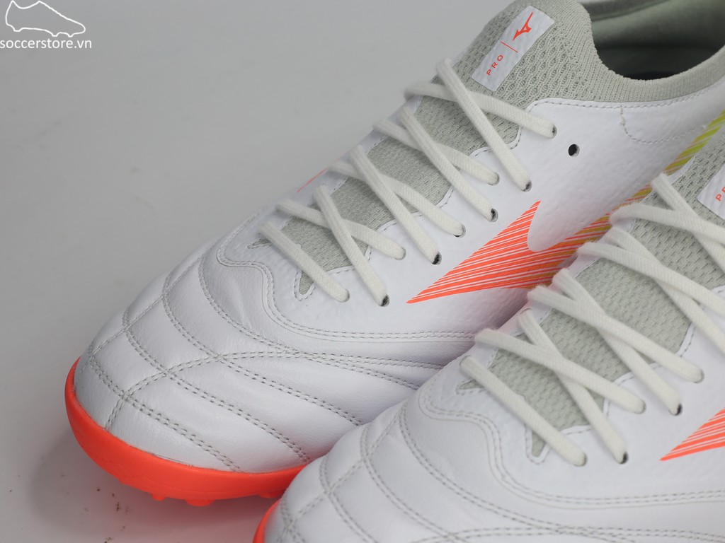 Mizuno Morelia Neo V β Pro AS TF- trắng/ cam P1GD269454