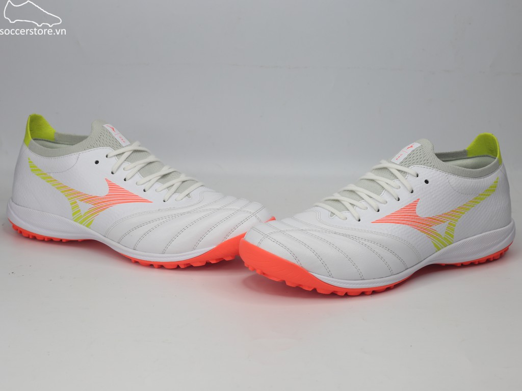 Mizuno Morelia Neo V β Pro AS TF- trắng/ cam P1GD269454