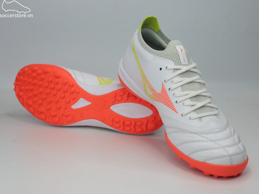 Mizuno Morelia Neo V β Pro AS TF- trắng/ cam P1GD269454