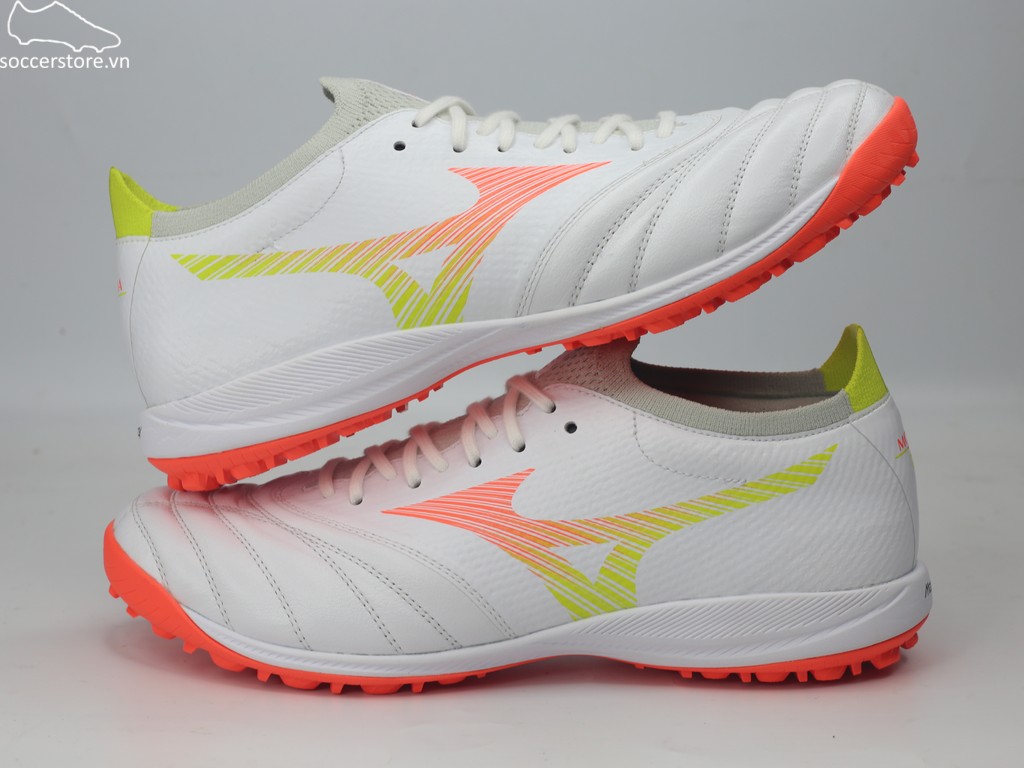 Mizuno Morelia Neo V β Pro AS TF- trắng/ cam P1GD269454
