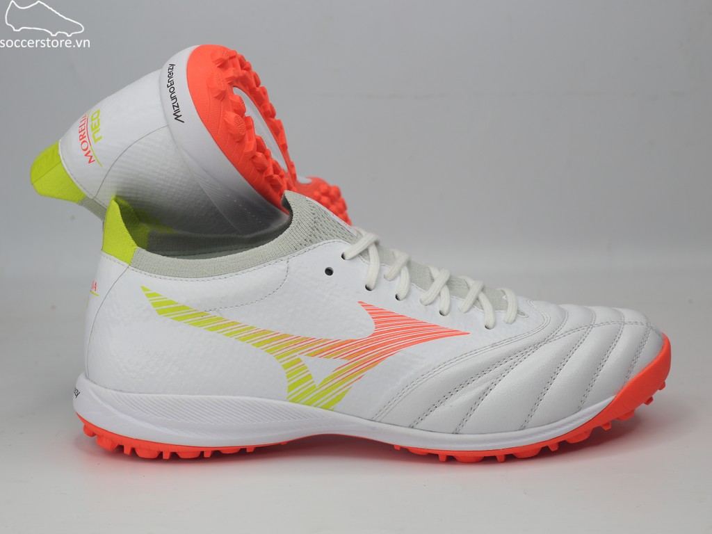 Mizuno Morelia Neo V β Pro AS TF- trắng/ cam P1GD269454