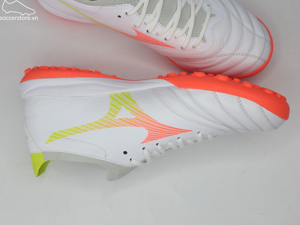 Mizuno Morelia Neo V β Pro AS TF- trắng/ cam P1GD269454