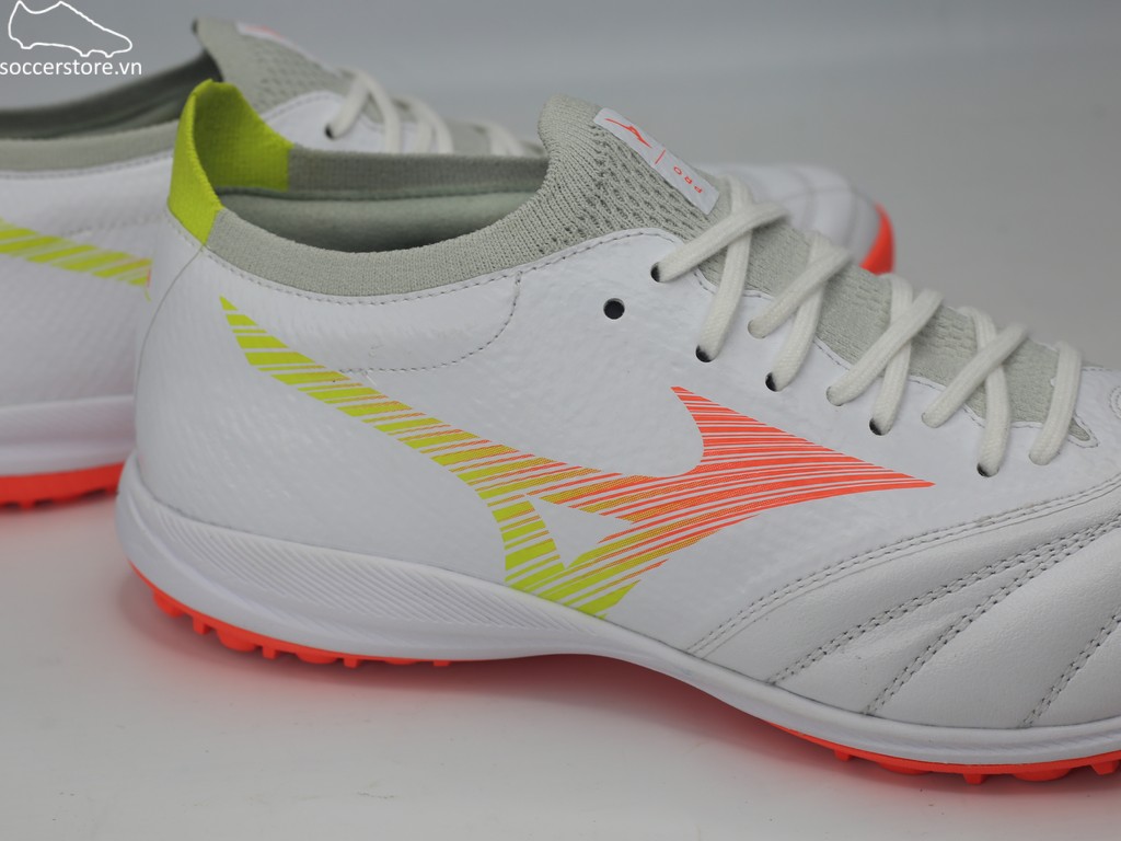 Mizuno Morelia Neo V β Pro AS TF- trắng/ cam P1GD269454
