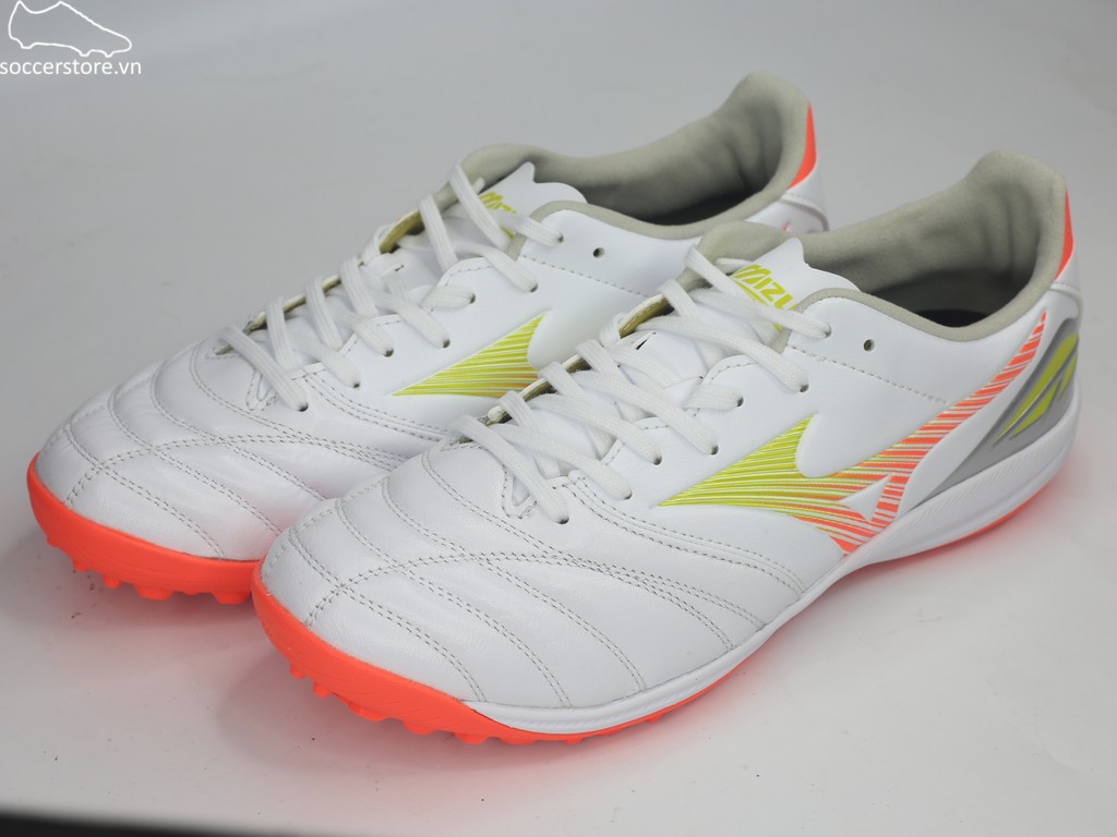 Mizuno Morelia Neo V Pro AS TF- trắng/ cam P1GD268454