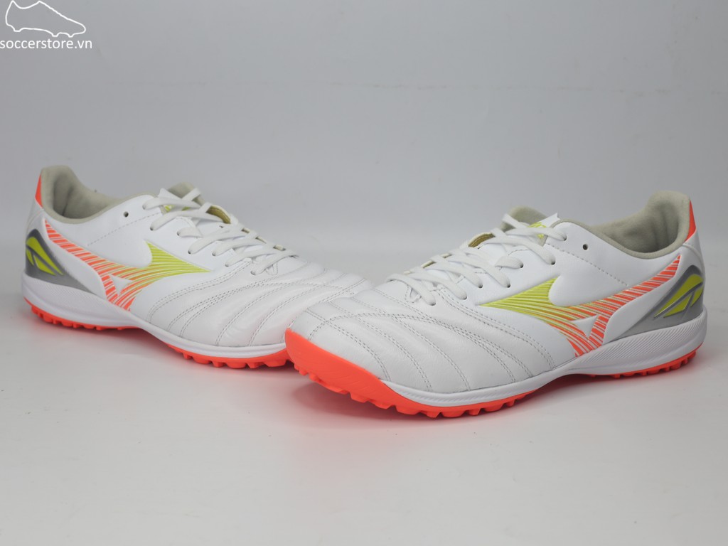 Mizuno Morelia Neo V Pro AS TF- trắng/ cam P1GD268454