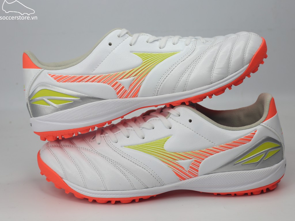 Mizuno Morelia Neo V Pro AS TF- trắng/ cam P1GD268454
