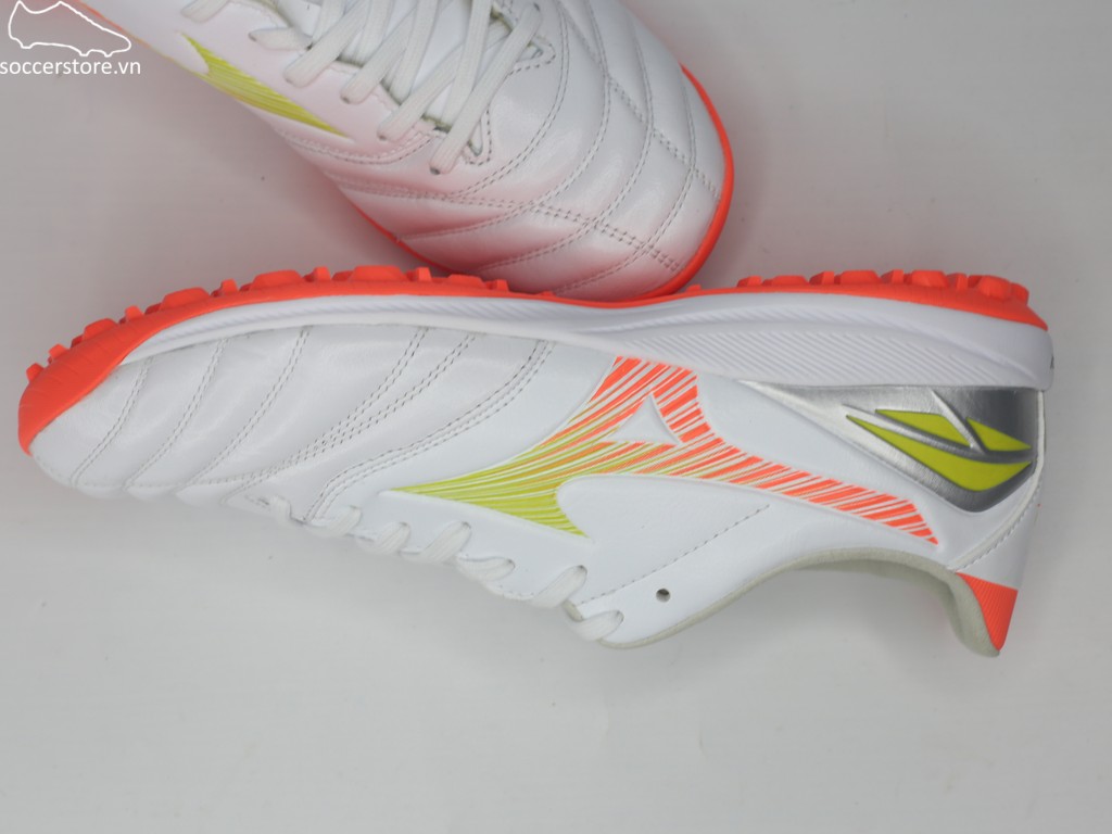 Mizuno Morelia Neo V Pro AS TF- trắng/ cam P1GD268454
