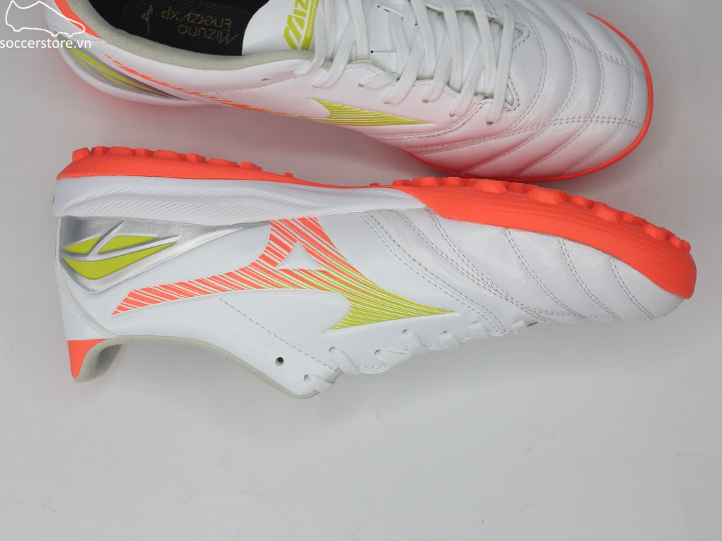 Mizuno Morelia Neo V Pro AS TF- trắng/ cam P1GD268454