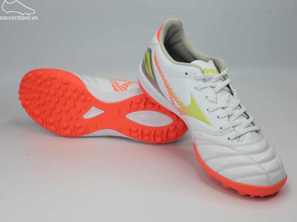 Mizuno Morelia Neo V Pro AS TF- trắng/ cam P1GD268454