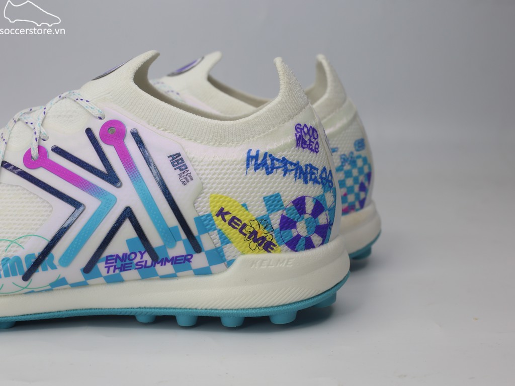 Kelme Flash 5.0 TF Summer- màu trắng/ blue 9521ZX1324-104