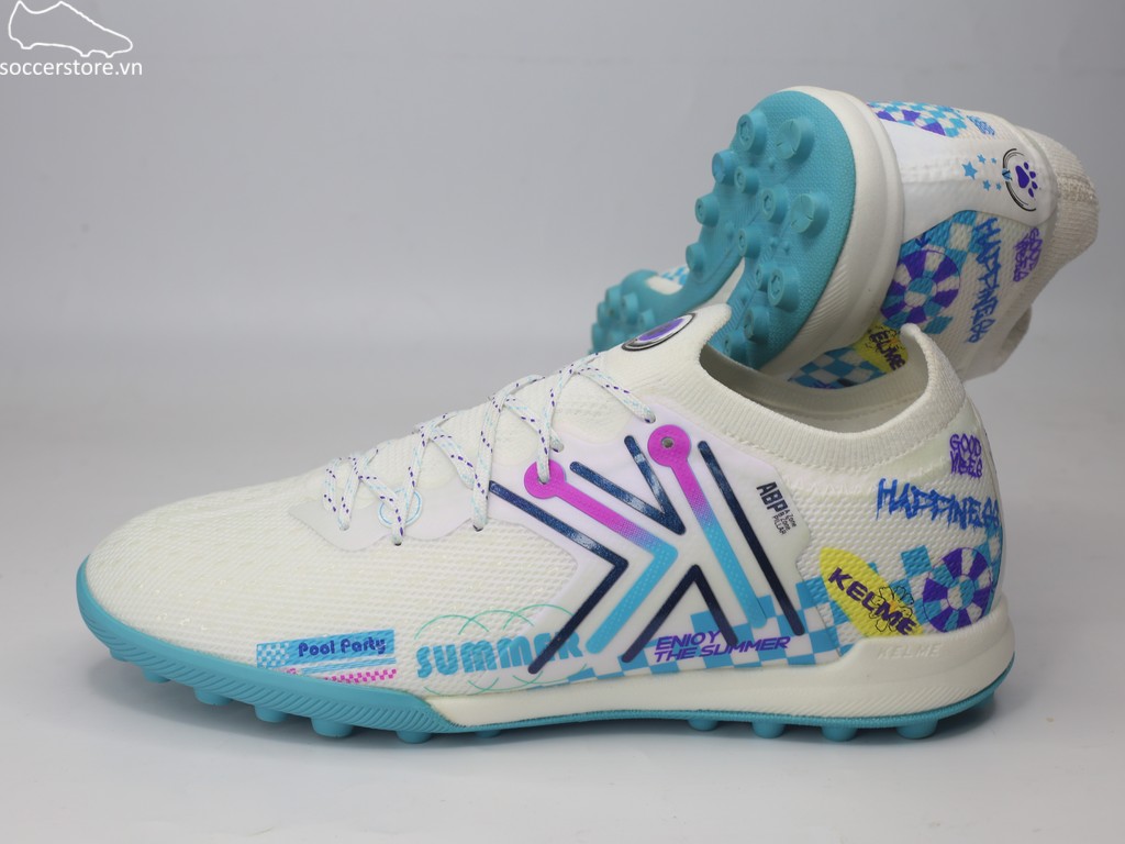 Kelme Flash 5.0 TF Summer- màu trắng/ blue 9521ZX1324-104