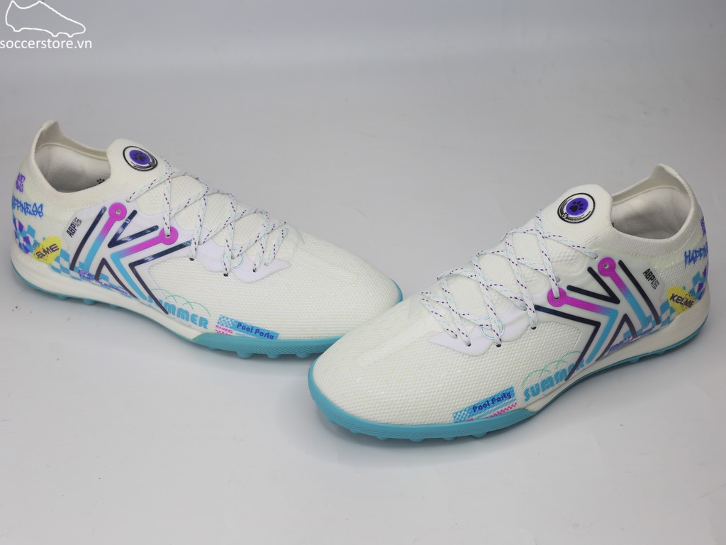 Kelme Flash 5.0 TF Summer- màu trắng/ blue 9521ZX1324-104