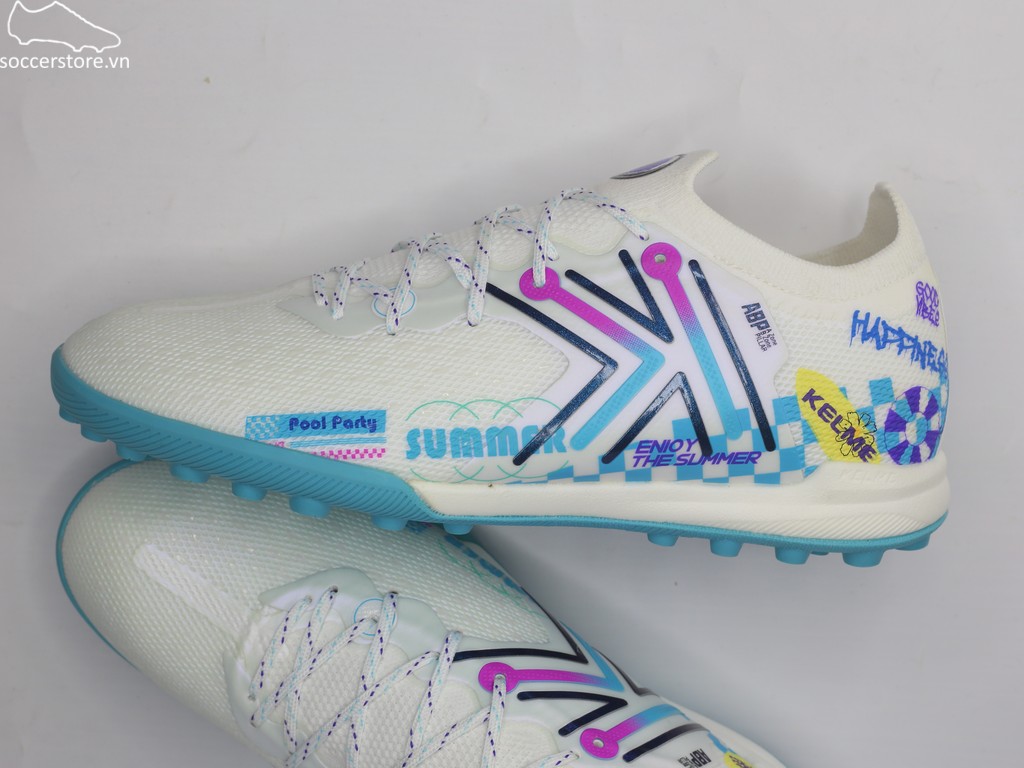 Kelme Flash 5.0 TF Summer- màu trắng/ blue 9521ZX1324-104