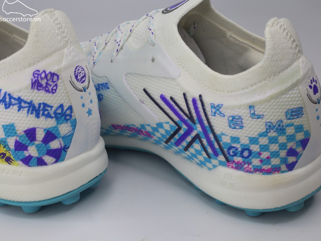 Kelme Flash 5.0 TF Summer- màu trắng/ blue 9521ZX1324-104