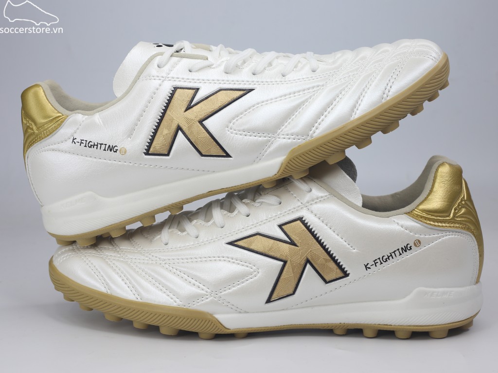 Kelme K-fighting 2.0.3 TF màu trắng/ vàng đồng 8621ZX1474-123