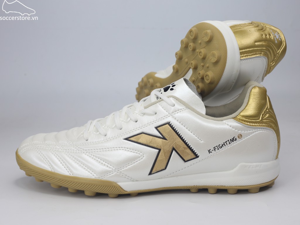 Kelme K-fighting 2.0.3 TF màu trắng/ vàng đồng 8621ZX1474-123